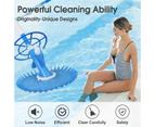 Swimming Pool Cleaner Automatic Swimming Pool Vacuum Cleaner Blue