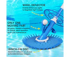 Swimming Pool Cleaner Automatic Swimming Pool Vacuum Cleaner Blue