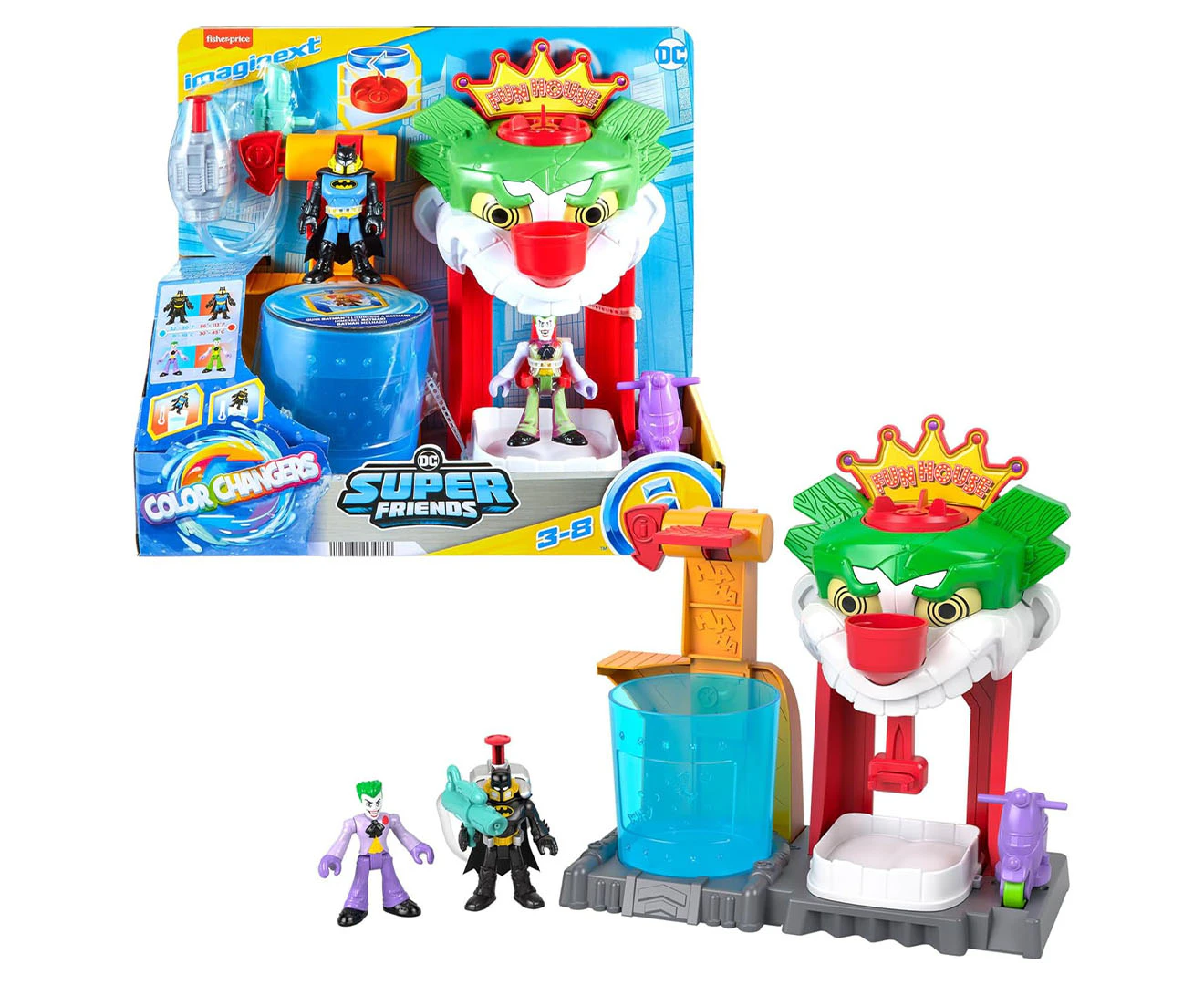 Imaginext DC Super Friends Colour Changers The Joker Funhouse Playset