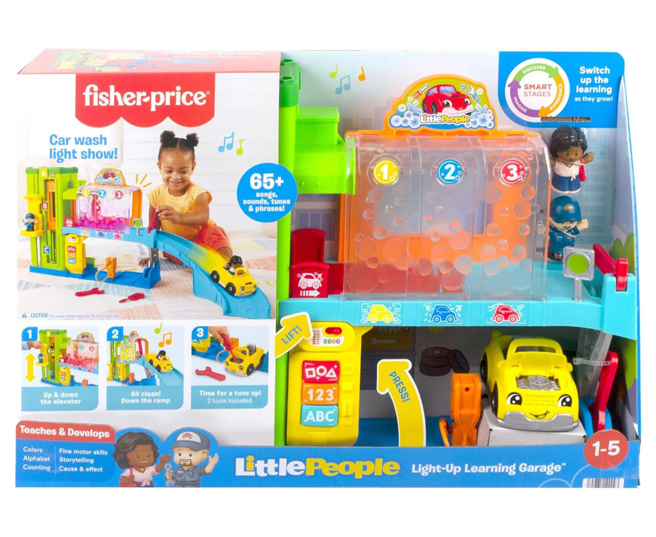 Fisher-Price Little People Light-Up Learning Garage Playset