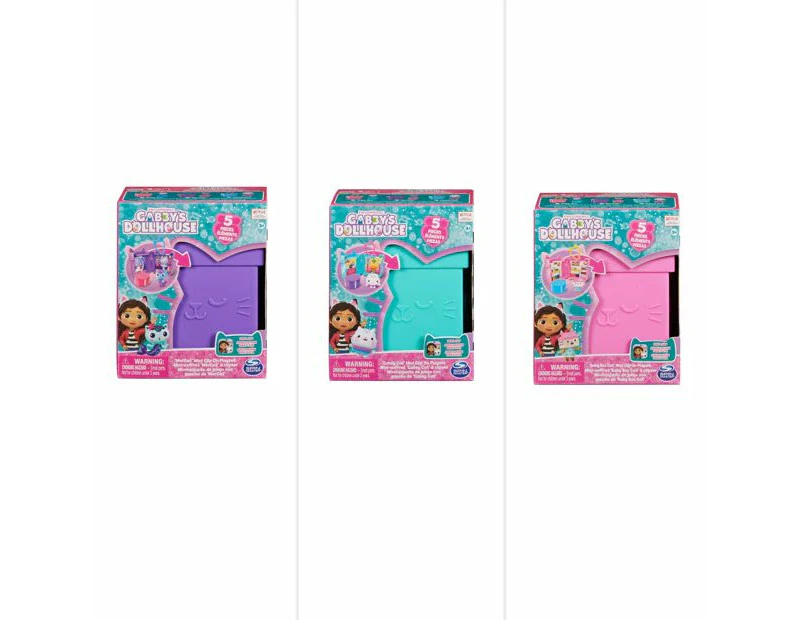 5pc Spin Master Gabby's Dollhouse Clip On Playset Figures Kids Toy Assort 3+