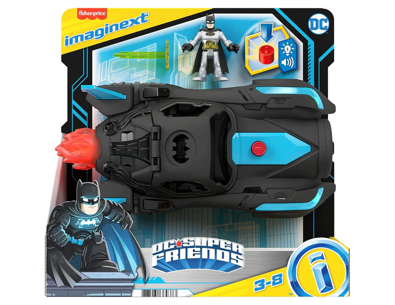 Imaginext DC Super Friends Lights & Sounds Batmobile Toy