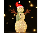 Jingle Jollys Christmas Lights 97cm Snowman 80 LED Decorations