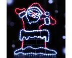 Jingle Jollys Christmas Lights 101cm Santa 248 LED Decorations