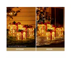 Jingle Jollys Christmas Lights Gift Box Set 3 PCS Set 48 LED Decorations