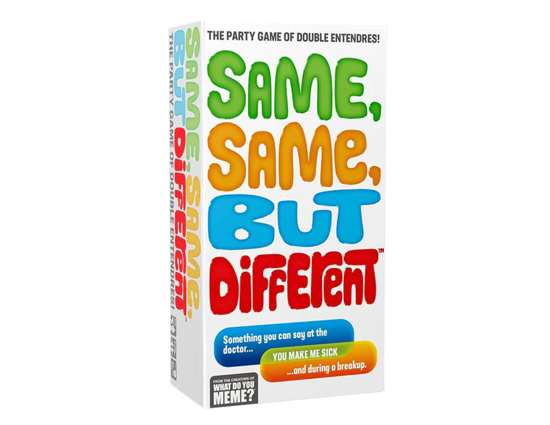 What Do You Meme Same 3 Player Same But Different Adult Party Fun Card Game 17+