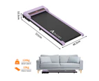 Advwin Electric Treadmill Under Desk Walking Pad Home Office Gym Exercise Fitness Equipment Purple