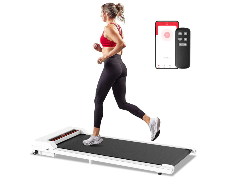 Advwin Walking Pad Treadmill Electric Treadmill for Home Office Gym Exercise Fitness Walking Machine White