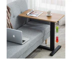 Medical Overbed Bedside Table Adjustable Height with Wheels Hospital & Home