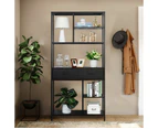 8-Tier Large Bookshelf Book Storage Shelves Modern Style Bookcase with Drawers