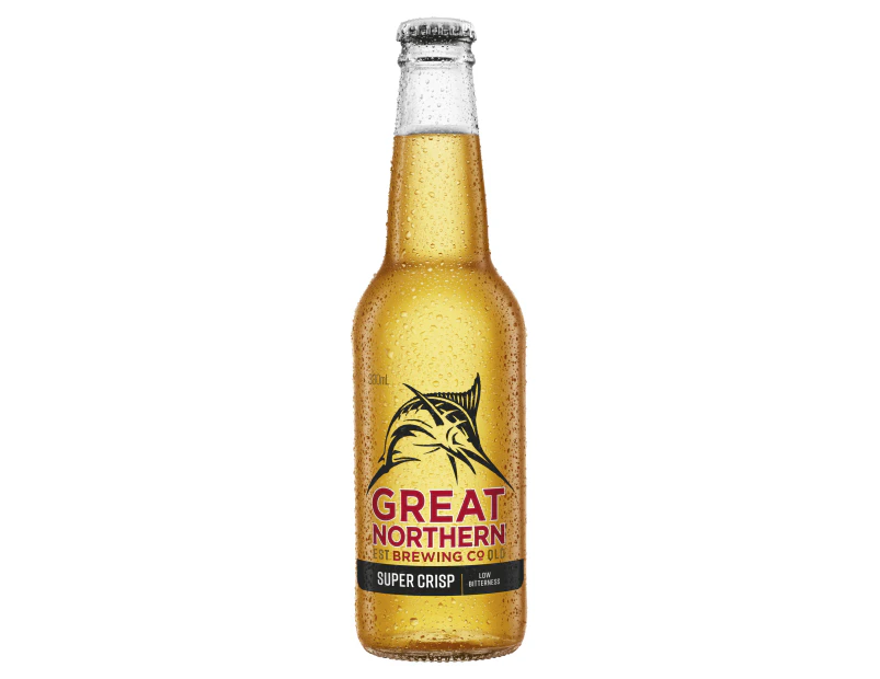 Great Northern Super Crisp Lager Beer Case 24 x 330mL Bottles