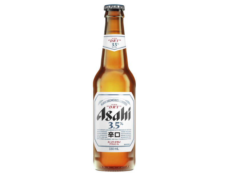 Asahi Super Dry 3.5% Beer Case 24 x 330mL Bottles