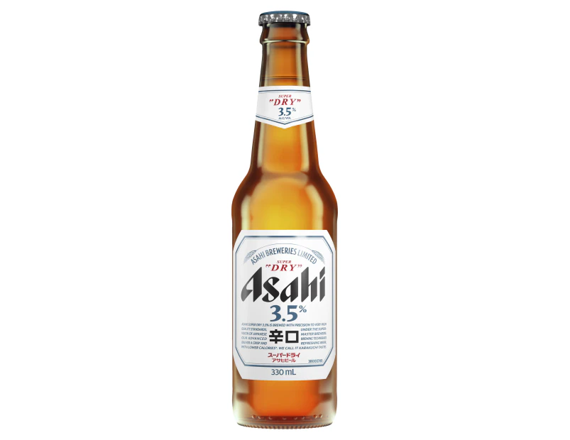 Asahi Super Dry 3.5% 24 x 330mL Bottles