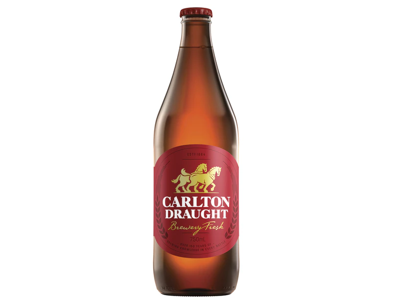 Carlton Draught Beer Case 12 x 750mL Bottles