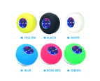 BT 5.0 Speaker IPX4 Waterproof Speaker with Suction Cup Shower Speaker with Built-in Mic Hands-free Call Ambient Light, White