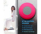 BT 5.0 Speaker IPX4 Waterproof Speaker with Suction Cup Shower Speaker with Built-in Mic Hands-free Call Ambient Light, White