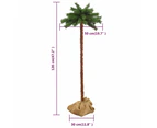 vidaXL Christmas Tree Artificial Palm Tree with LEDs Christmas Decoration