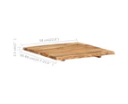 vidaXL Table Top Solid Acacia Wood 58x(50-60)x2.5 cm