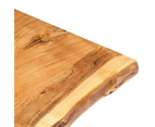 vidaXL Table Top Solid Acacia Wood 80x(50-60)x3.8 cm