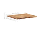 vidaXL Table Top Solid Acacia Wood 80x(50-60)x3.8 cm