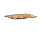 vidaXL Table Top Solid Acacia Wood 80x(50-60)x3.8 cm