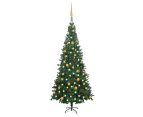 Artificial Pre-lit Christmas Tree with Ball Set L 240 cm Green