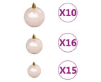 Artificial Pre-lit Christmas Tree with Ball Set L 240 cm Green