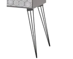 vidaXL Nightstand with 1 Drawer Rectangular Grey