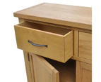 vidaXL Sideboard 90x33.5x83 cm Solid Oak Wood