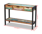 vidaXL Sideboard 3 Drawers Solid Reclaimed Wood