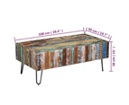 vidaXL Coffee Table Solid Reclaimed Wood 100x50x38 cm