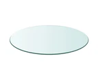 vidaXL Table Top Tempered Glass Round 400 mm