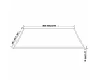 vidaXL Table Top Tempered Glass Square 800x800 mm