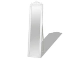 vidaXL Free-Standing Mirror Baroque Style 160x40 cm White