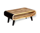 vidaXL Coffee Table Rough Mango Wood 90x55x39 cm