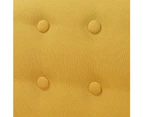 vidaXL Armchair Yellow Fabric