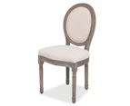 vidaXL Dining Chairs 4 pcs Cream Fabric