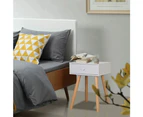 vidaXL Bedside Tables 2 pcs Solid Pinewood 40x30x61 cm White