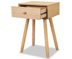 vidaXL Bedside Tables 2 pcs Solid Pinewood 40x30x61 cm Brown