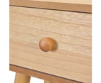 vidaXL Bedside Tables 2 pcs Solid Pinewood 40x30x61 cm Brown