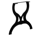 vidaXL Dining Table Legs 2 pcs X-Frame Cast Iron