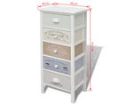 Cabinets & Cupboards French Storage Cabinet 5 Drawers Wood