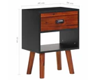 vidaXL Solid Acacia Wood Bedside Cabinets 2 pcs 40x30x57 cm Bedside Table