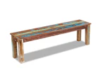 vidaXL Bench Solid Reclaimed Wood 160x35x46 cm
