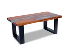 vidaXL Coffee Table Teak Resin 100x50 cm