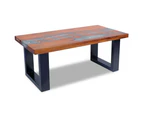 Coffee Table Teak Resin 100x50 cm