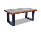 vidaXL Coffee Table Teak Resin 100x50 cm