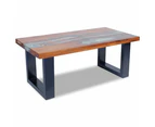 vidaXL Coffee Table Teak Resin 100x50 cm