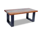 Coffee Table Teak Resin 100x50 cm