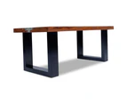 vidaXL Coffee Table Teak Resin 100x50 cm